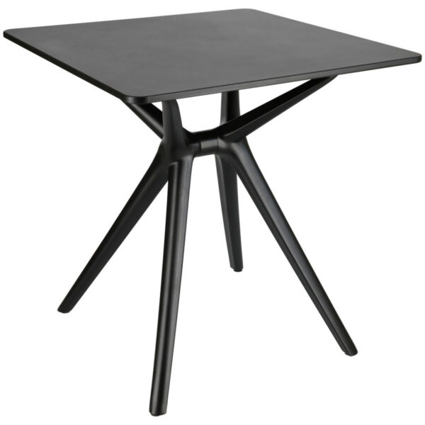 Tavolo Vento PULSIVA; 70x70x74 cm (LxLxH); nero; quadrata