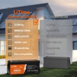 LiTime 12V 200Ah Plus – Batteria LiFePO4 con BMS 200A – immagine 4