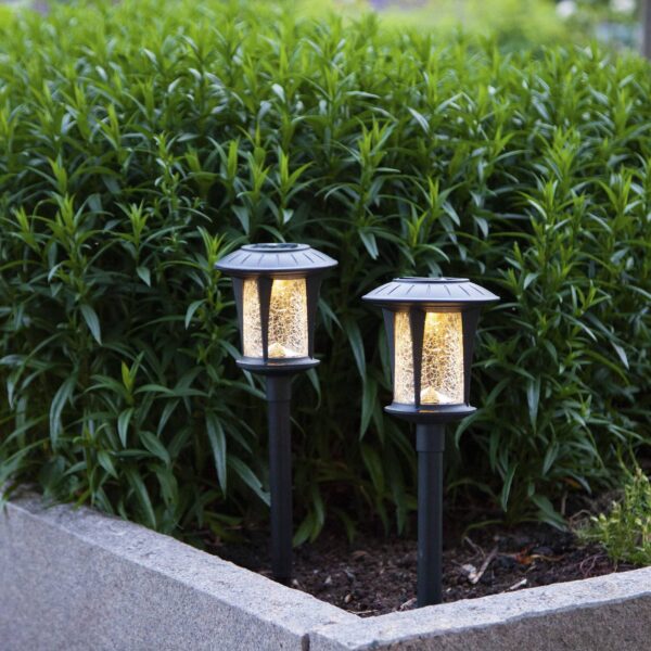 STAR TRADING Lampade LED solari Monaco set 2x