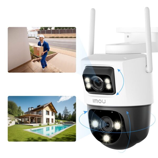 IMOU Cruiser Dual 5MP+3MP / 3MP+3MP — 3MP（Rotante）+3MP（Fissa） / Nessuno