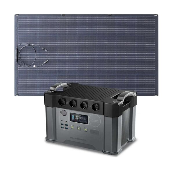 ALLPOWERS Generatore Solare 2400W (S2000 Pro + SF200 Pannello Solare Flessibile 200W) - S2000 Pro+1* (SF200 Pannello solare flessibile 200W)