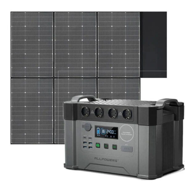 ALLPOWERS Generatore Solare 2400W (S2000 Pro + SP039 Pannello Solare 600W)