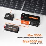 LiTime 12V 200Ah Plus – Batteria LiFePO4 con BMS 200A – immagine 8