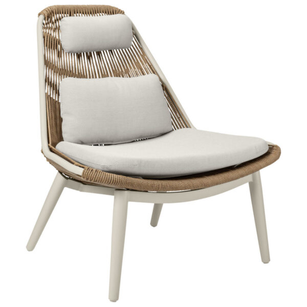 Poltrona da esterno Ondaro VEGA; 93x85x99.5 cm (LxPxH); seduta beige, struttura beige