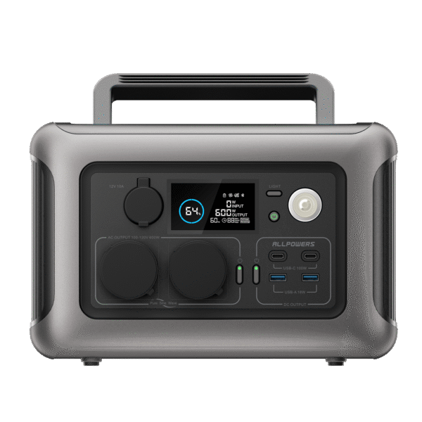 ALLPOWERS R600 Power Station Portatile 600W 299Wh Batteria LiFeP04 - R600-Nero