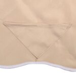Costway Tetto di ricambio per dondolo in poliestere da giardino Tettuccio per dondolo Beige 191x132cm - immagine 4