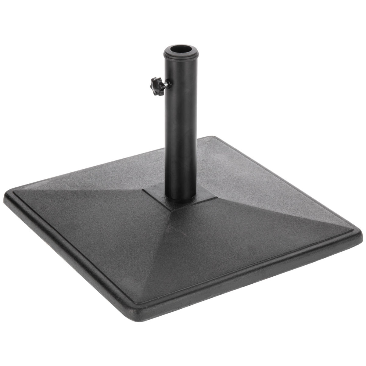 4fffd6acfc3bd6d79728cb145d1ba438.jpeg Base per ombrellone Alcaria VEGA; 50x50x5 cm (LxLxH); nero; quadrata