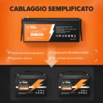 LiTime 12V 200Ah Plus – Batteria LiFePO4 con BMS 200A – immagine 6