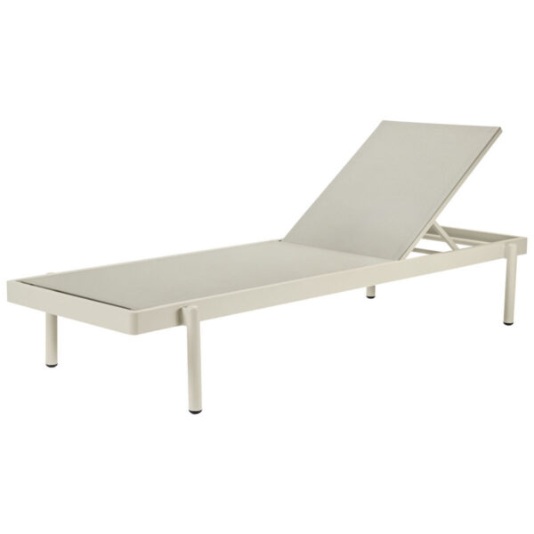 Lettino prendisole Arvos VEGA; 200x73.5x32 cm (LxLxH); seduta beige, struttura beige