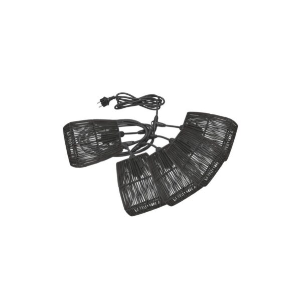Catena luminosa da esterno Saigon PR Home; 33x18x33 cm (LxLxH); nero