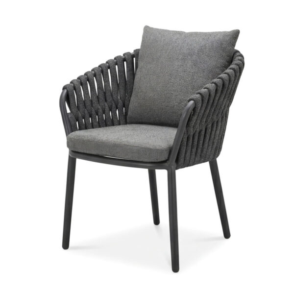 Torino - Dining Chair Barths; 61x65x78 cm (LxPxH); antracite; 4 pz. / Pacco