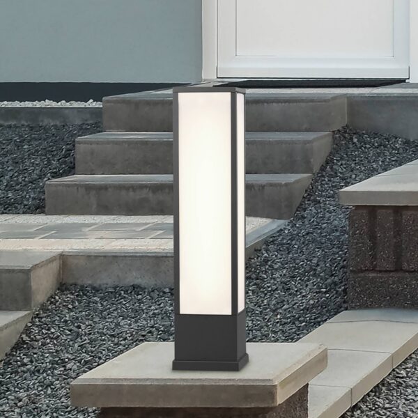 Trio Lighting Lampioncino LED Fuerte, antracite, alluminio, IP54