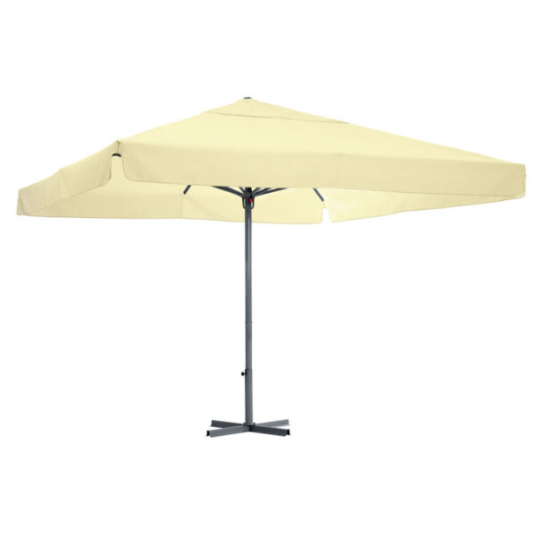 Ombrellone professionale Esparto Struttura antracite VEGA; 350x350x370 cm (LxLxH); ecrù; quadrata