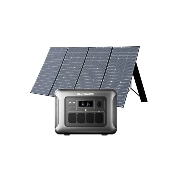 ALLPOWERS Generatore Solare 1600W (R1500 LITE + SP037 Pannello Solare 400W) - R1500 LITE+1* (SP037 Pannello solare 400W)