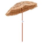 Costway Ombrellone di paglia PP da giardino e ombrellone portatile, Ombrellone tiki hawaiano 175cm e ombrellone da spiaggia 200cm - immagine 3