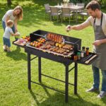 Costway Barbecue a carbonella da esterno in metallo portatile - immagine 2