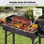 Costway Barbecue a carbonella da esterno in metallo portatile - immagine 7