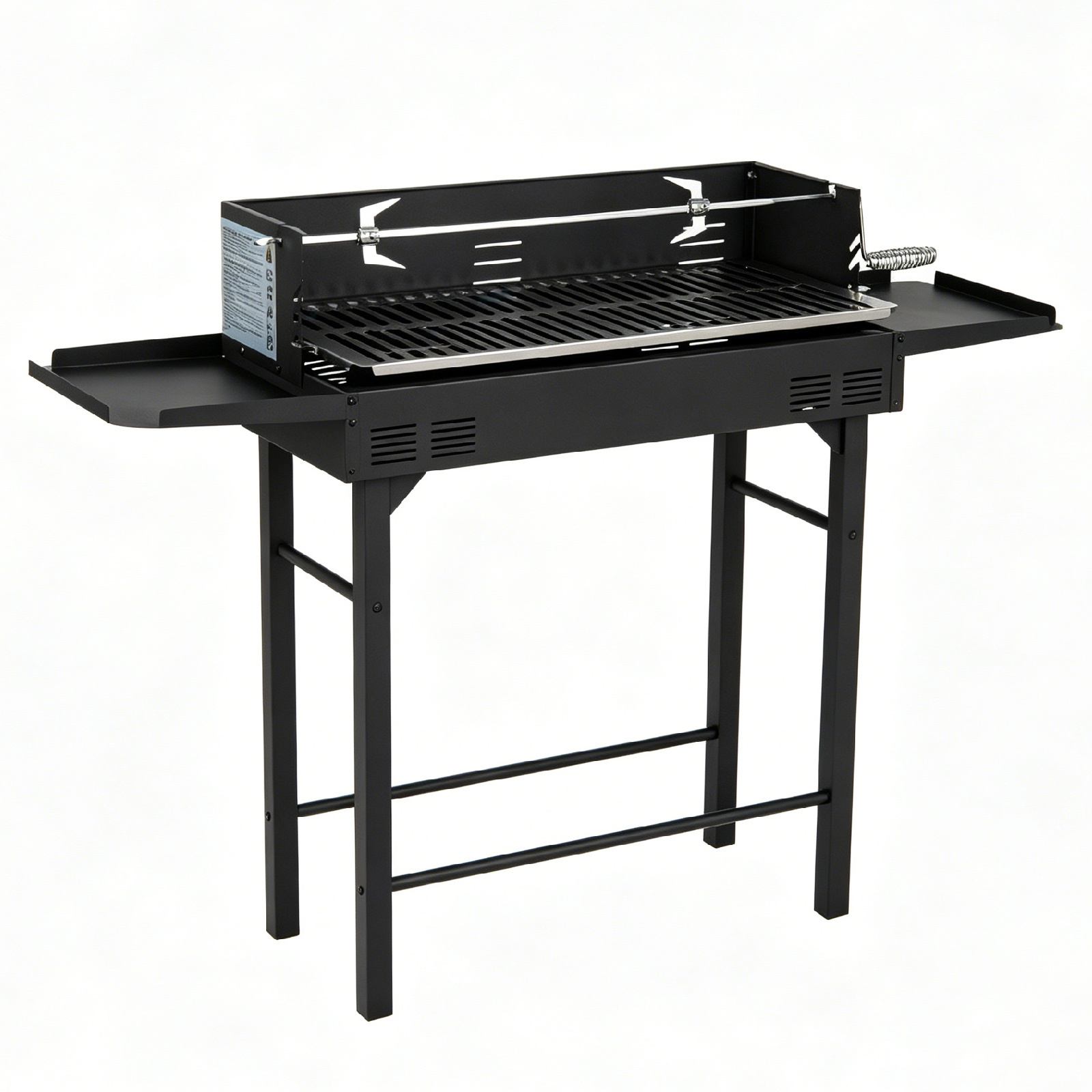 Barbecue-a-carbonella-da-esterno-in-metallo-portatile-mediaId105166963-1783934002.jpg Costway Barbecue a carbonella da esterno in metallo portatile - immagine 1