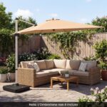 Costway Base per ombrellone da esterno con ruote 210 kg supporto pesante, Base quadrata riempibile con acqua e sabbia per giardino Nero - immagine 10