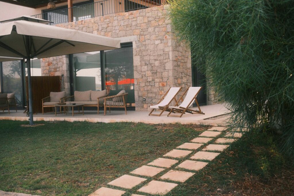 Ombrellone professionale per giardino e terrazzo — immagine illustrativa