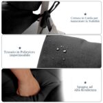 Costway Cuscino per sedia alta materiale in poliestere traspirante, Cuscini per sedia da patio con cinturini antiscivolo Nero - immagine 8