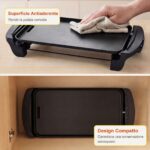 Costway Piastra elettrica con rivestimento antiaderente per interno ed esterno, Piastra grill da tavolo per bbq e campeggio - immagine 8