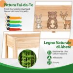 Costway Fioriera rialzata legno abete kit giardino verdure erbe fiori, Fioriera legno abete 120x43,5x51cm - immagine 7