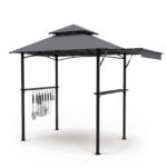 Gazebo barbecue Costway con telo laterale retrattile