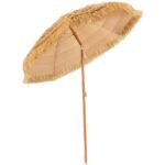 Costway Ombrellone di paglia PP da giardino e ombrellone portatile, Ombrellone tiki hawaiano 175cm e ombrellone da spiaggia 200cm - immagine 5