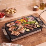 Costway Piastra elettrica 1500 w con griglia antiaderente doppia faccia, Grill per barbecue da tavolo per Interno e Esterno - immagine 7