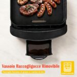 Costway Piastra elettrica con rivestimento antiaderente per interno ed esterno, Piastra grill da tavolo per bbq e campeggio - immagine 6