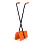Costway Pinza raccogli fogli metallo impugnatura antiscivolo ergonomica, Rastrello fogli ganasce ampie plastica giardino prato - immagine 3