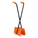 Costway Pinza raccogli fogli metallo impugnatura antiscivolo ergonomica, Rastrello fogli ganasce ampie plastica giardino prato - immagine 4