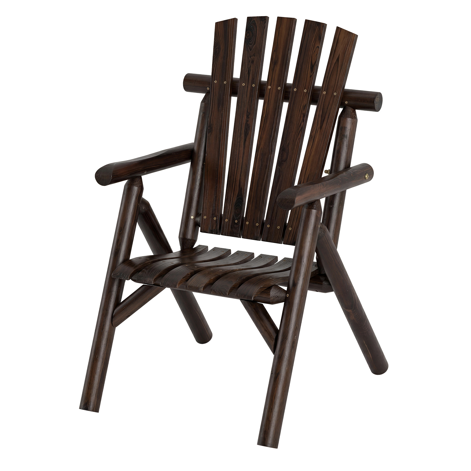 Poltrona-da-esterno-in-legno-con-braccioli-schienale-alto-e-seduta-a-doghe-portata-150-kg-mediaId104470011-1778487912.jpg Costway Poltrona da esterno in legno con braccioli schienale alto e seduta a doghe portata 150 kg, Sedia da giardino singola Marrone - immagine 1