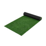 Costway Prato sintetico giardino con fori di drenaggio realistico e resistente, Tappeto manto erboso per giardino terrazza e balcone
