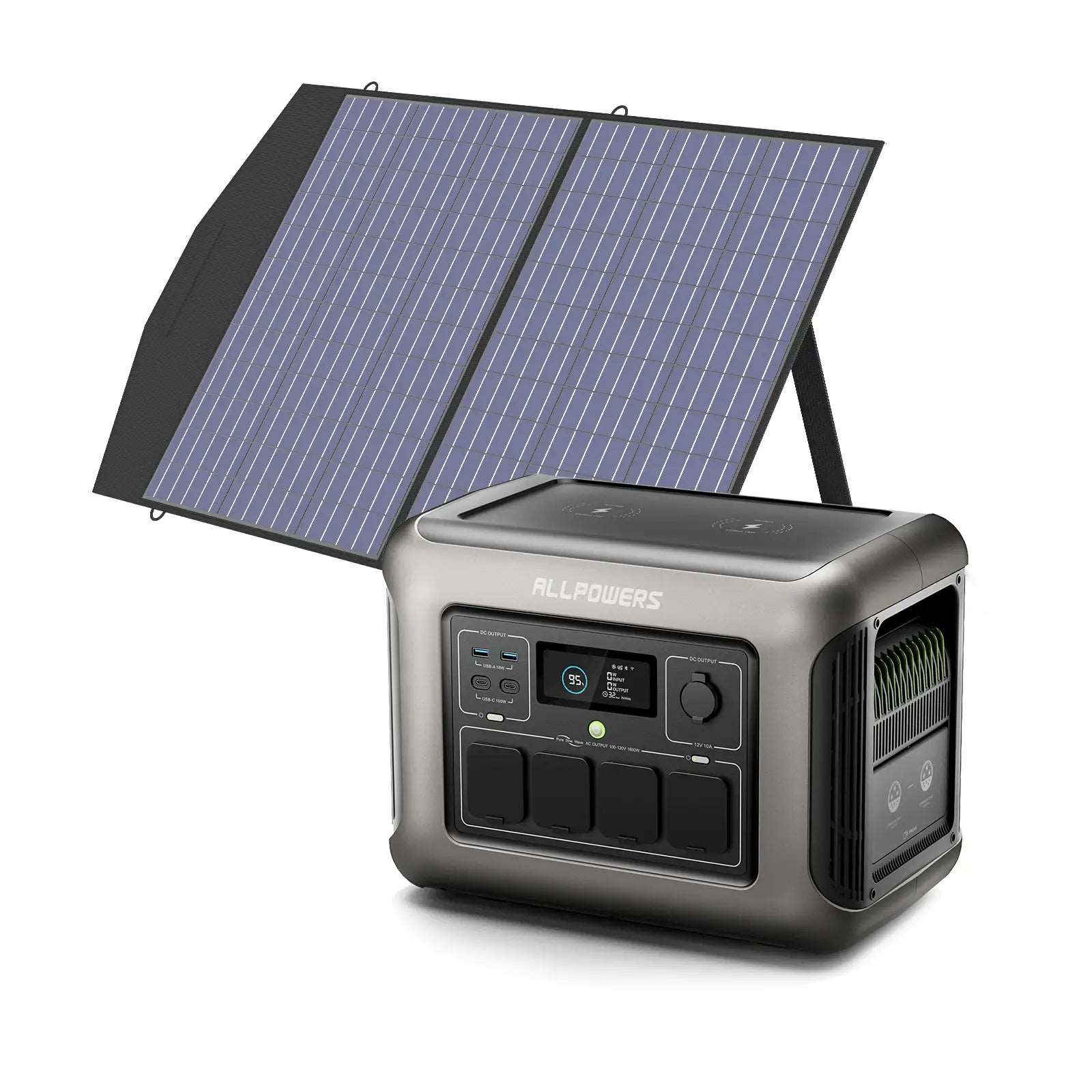 R1500_027_49b56f52-5c7b-4fb7-a3f7-12d4d32fb667.jpg ALLPOWERS Generatore Solare 1800W (R1500 + SP027 Pannello Solare 100W) - R1500 +1* (SP027 100W Pannello solare)