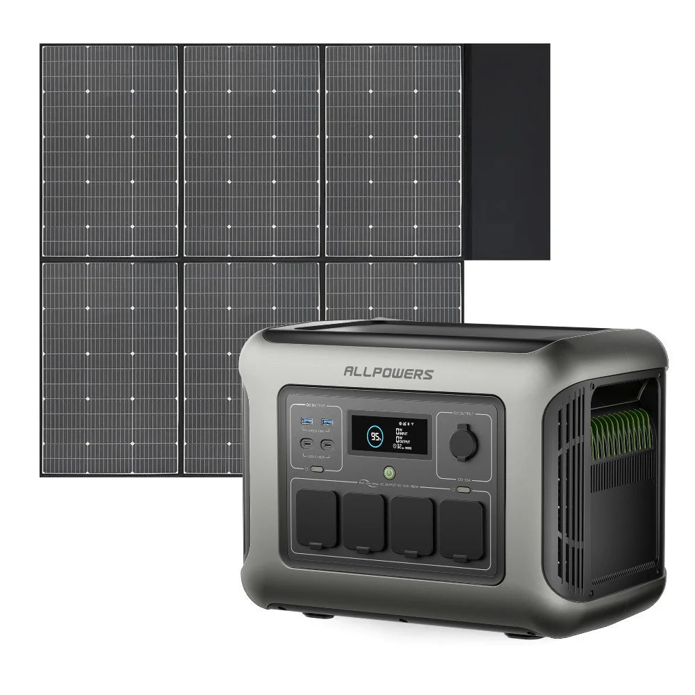 R1500_LITE_039.jpg ALLPOWERS Generatore Solare 1600W (R1500 LITE + SP039 Pannello Solare 600W) - R1500 LITE+1* (SP039 Pannello solare 600W)