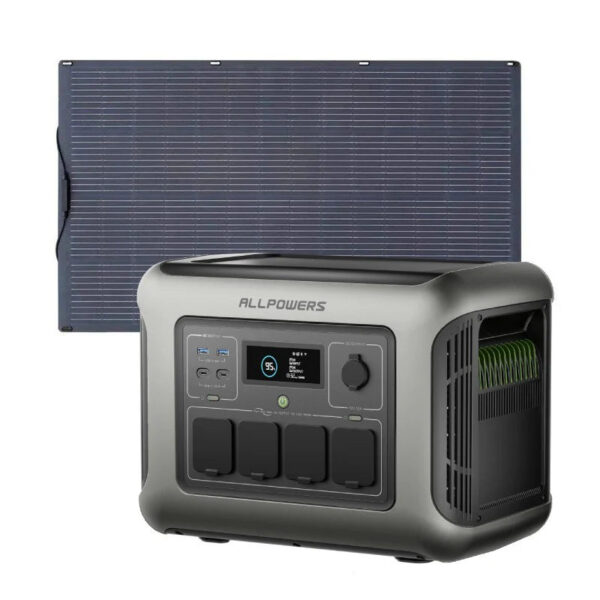 ALLPOWERS Generatore Solare 1600W (R1500 LITE + SF200 Pannello Solare Flexible 200W) - R1500 LITE+1* (SF200 200W Pannello solare)
