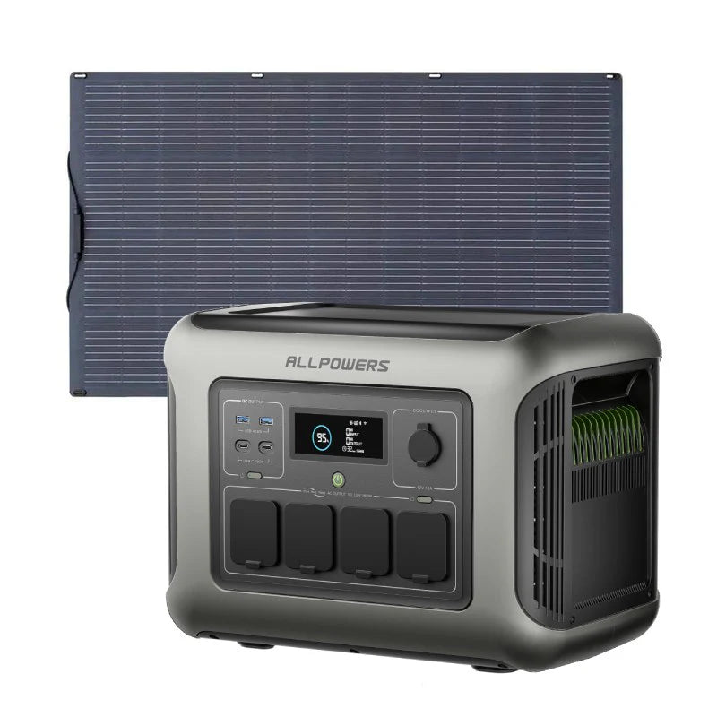 R1500_LITE_and_SF100_2853142c-baa2-463e-974a-537aaa8554d6-1.jpg ALLPOWERS Generatore Solare 1600W (R1500 LITE + SF200 Pannello Solare Flexible 200W) - R1500 LITE+1* (SF200 200W Pannello solare)