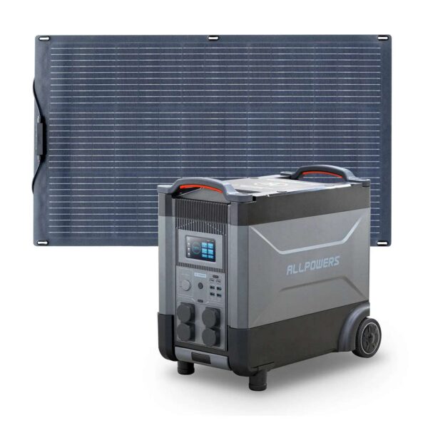ALLPOWERS 4000W Generatore Solare R4000 con FV100W Flessibile - R4000 + SF100 FV 100W