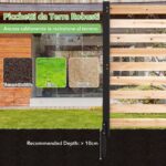 Costway Recinzione da giardino in legno design a doghe pannelli frangivista, 3 Pannelli per recinzione decorativa con 3 picchetti da esterno - immagine 9