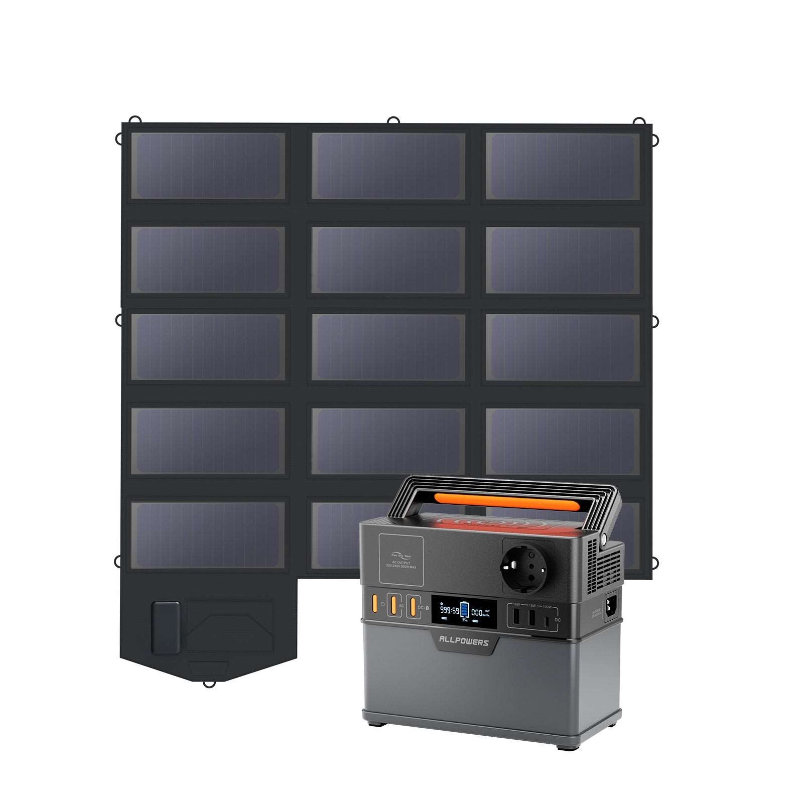 S300plus_012_cf243428-9ae3-410a-9dcc-f17c2eef17cf.jpg ALLPOWERS 300W Generatore Solare (S300 Plus + SP012 PV 100W)