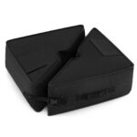 Costway Sacchi di sabbia universale per ombrellone da giardino, Quadrato pesi per base ombrello portatile Nero