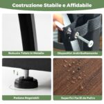 Costway Scaffale angolare in metallo a 8 ripiani con luci di crescita, Supporto per piante multiple da interno marrone 2 pezzi - immagine 5