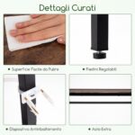 Costway Scaffale portapiante in legno e metallo con luci regolabili, Fioriera alta a 10 ripiani stand supporto espositivo stile industriale - immagine 7