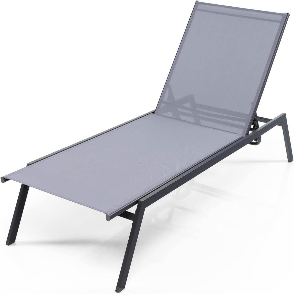 Set-di-2-sedia-a-sdraio-da-patio-lounge-con-6-posizioni-regolabili-mediaId105190603-1784617017.jpg Costway Set di 2 sedia a sdraio da patio lounge con 6 posizioni regolabili, Sedia reclinabile in acciaio resistente e tessuto in PE - immagine 1