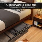 Costway Tavolo bistrò quadrato e set di 2 sedie pieghevoli e portatili da esterno, Tavolo da pranzo pieghevole e set di 2 sedie per veranda Grigio - immagine 9