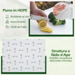 Costway Tavolo da campeggio con rubinetto e lavandino, Tavolo pieghevole e portatile per lavaggio e preparazione di cibi pesca e verdure - immagine 7