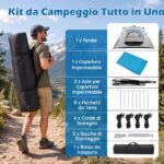 Costway Tenda pop-up con tettoia rimovibile per 5-6 persone - immagine 8