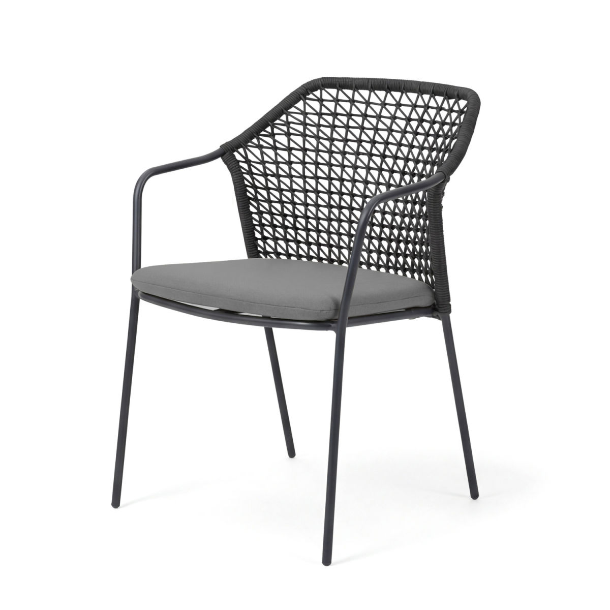 a6711cf068634766aa0ae76a1781700f.jpeg Sedia Burano con braccioli Barths; 58.5x60x83.5 cm (LxPxH); antracite; 4 pz. / Pacco